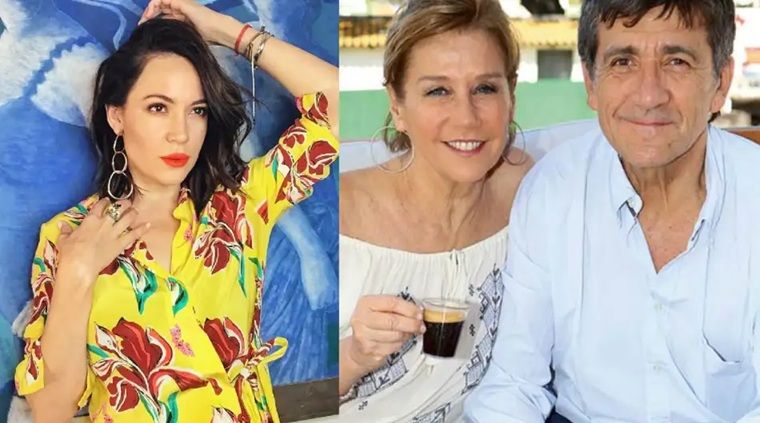 Valeria Gastaldi, su papá y Marcela Tinayre