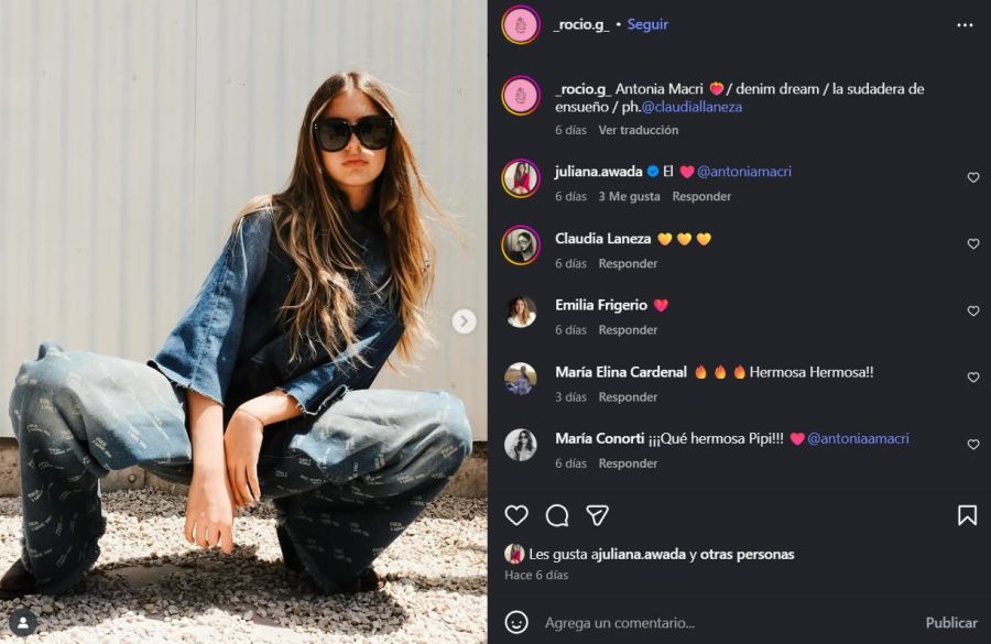 A sus 14 años, Antonia Macri debutó como modelo y Juliana Awada demostró el orgullo por su hija 