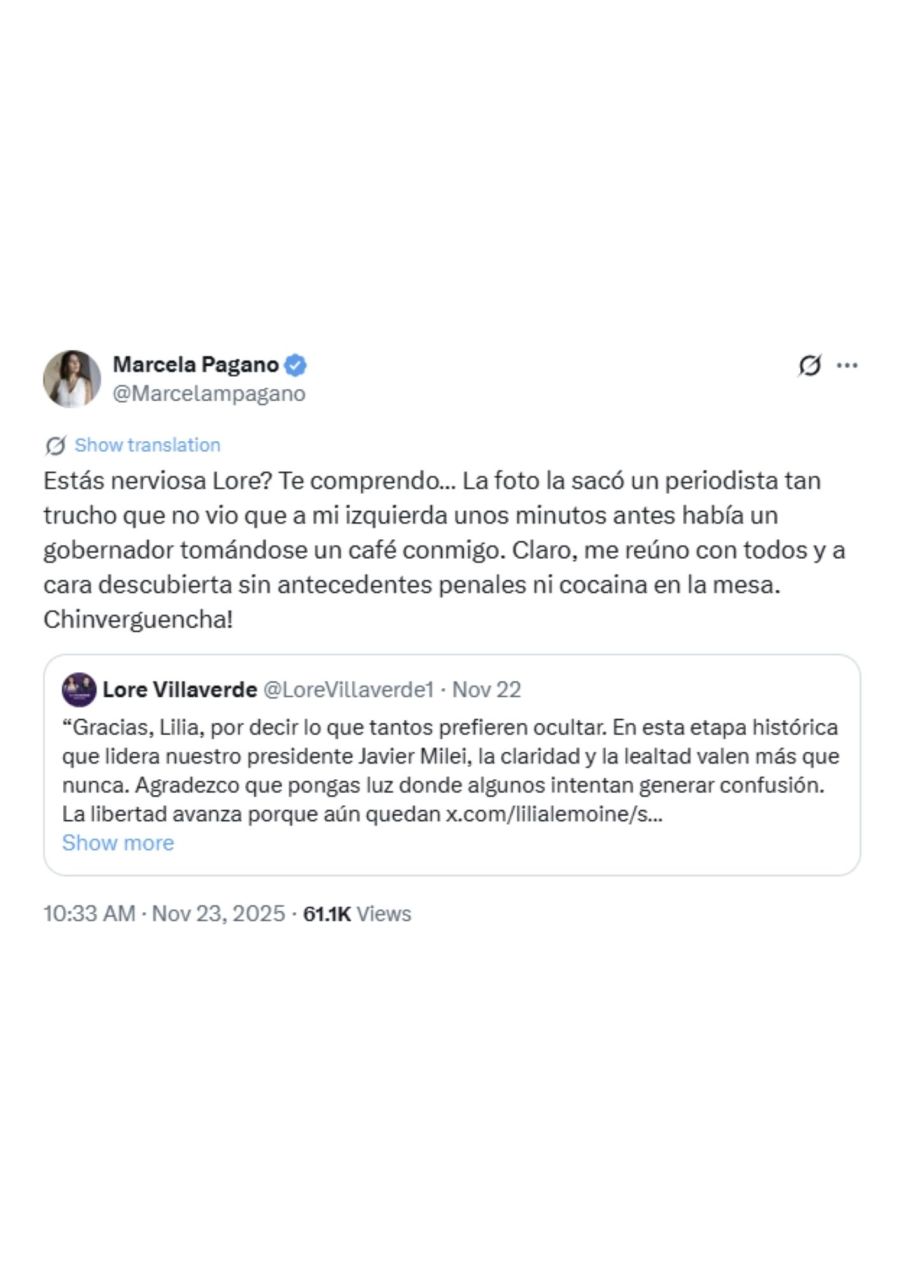 Lilia Lemoine y Marcela Pagano