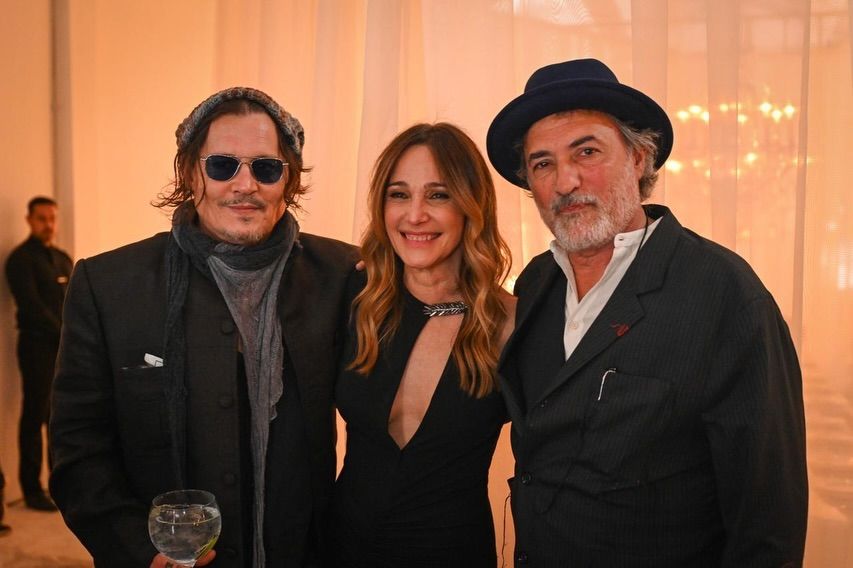 Vero Lozano y Johnny Depp
