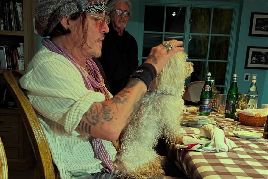 Vero Lozano y Johnny Depp