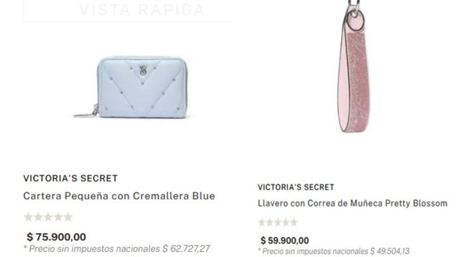 Carteras y llaveros Victoria´s Secret