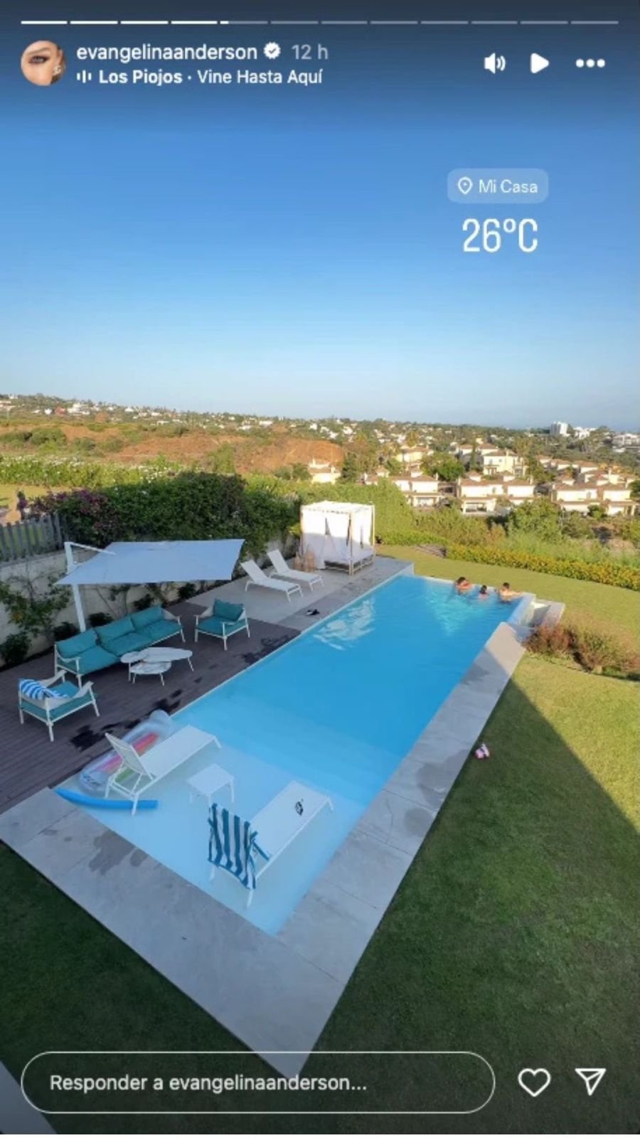 Evangelina Anderson y Martín Demichelis