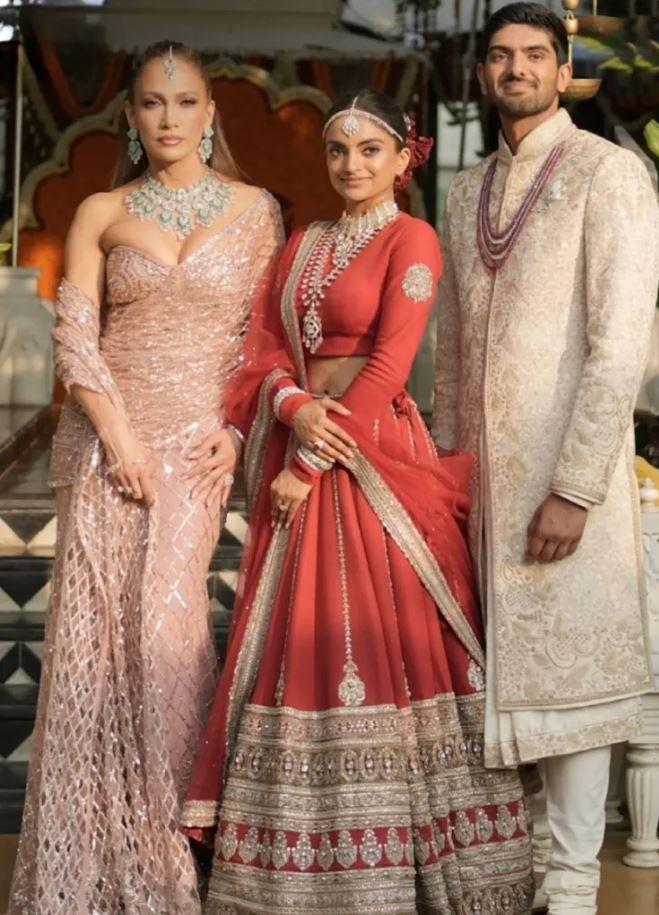 Jennifer Lopez en el casamiento indio 