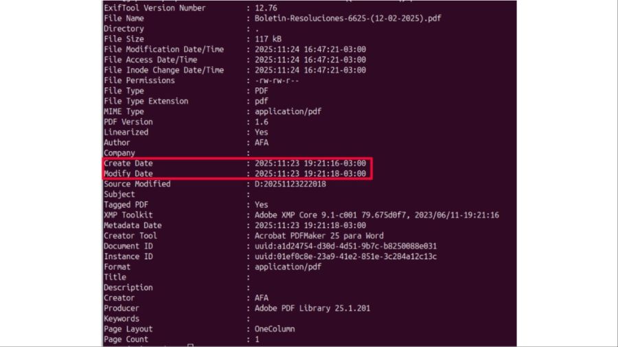 The Argentine Football Association had forged a document to punish Estudiantes for walking backwards in the hallway