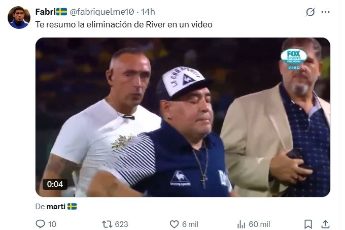 Memes eliminación River