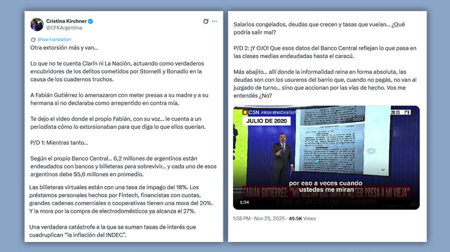 Posteo Cristina kirrchner 25112025