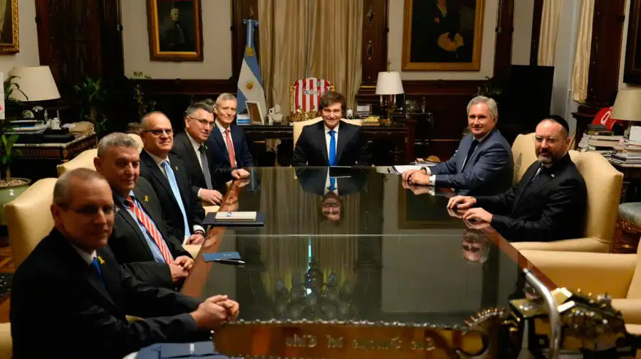 President Javier Miley received Gideon Saar at Casa Rosada. 26112025