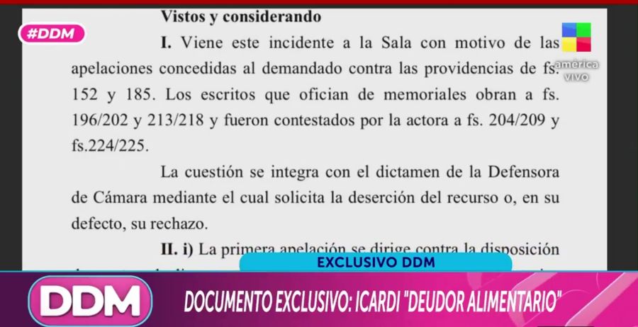 La Justicia declaró a Mauro Icardi como deudor alimentario