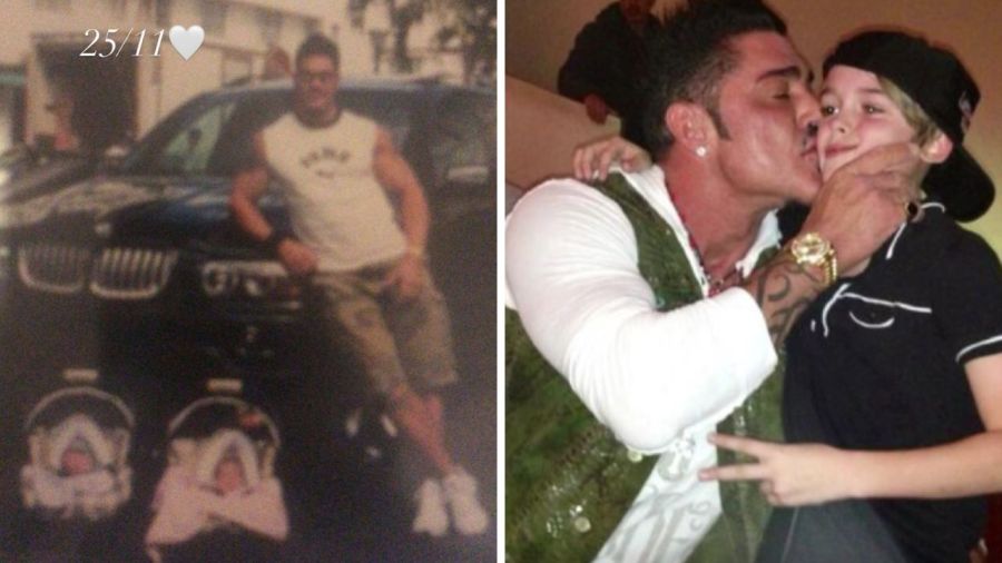 Ricardo Fort junto a sus hijos Felipe y Marta