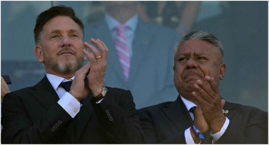 Claudio Tapia y Alejandro Domínguez