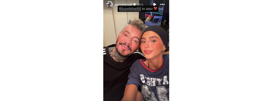 Juanita Tinelli con Marcelo Tinelli