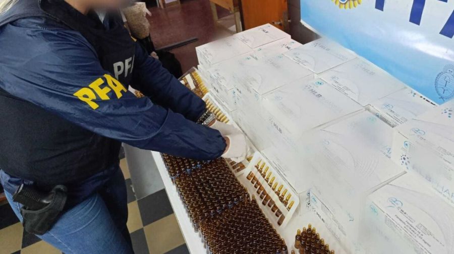 La Policía Federal recuperó más de 82 mil ampollas de fentanilo alterado