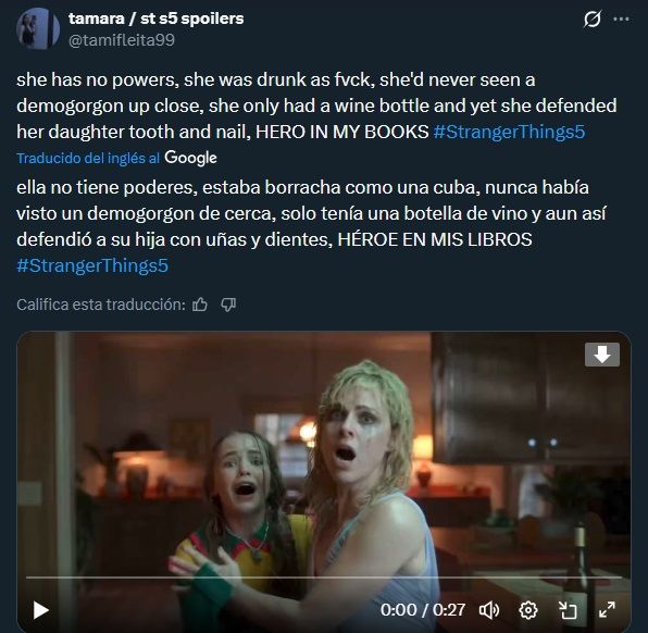 Los fanáticos de Stranger Things opinaron sobre la escena de Karen Wheeler y Holly 1