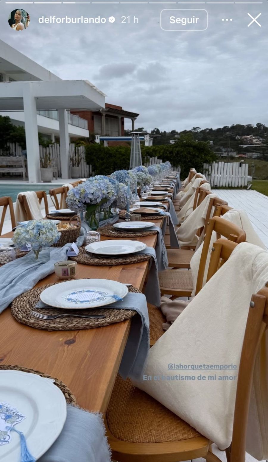 El bautismo de Beltrán, el nieto de Fernando Burlando, en Punta del Este