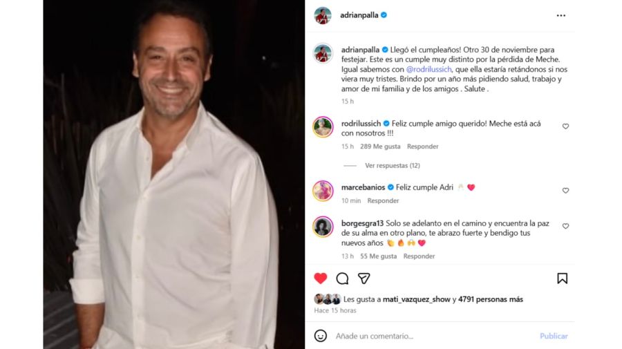 Los mensajes de Adrián Pallares y Rodrigo Lussich