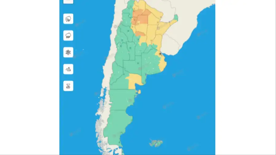 Alertas amarillas lunes 1 de diciembre