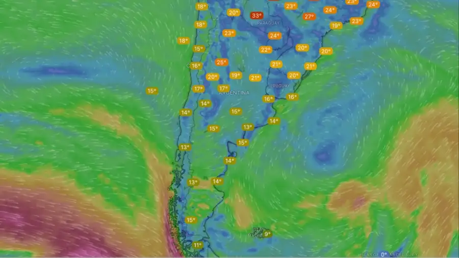 Clima lunes 1 de diciembre
