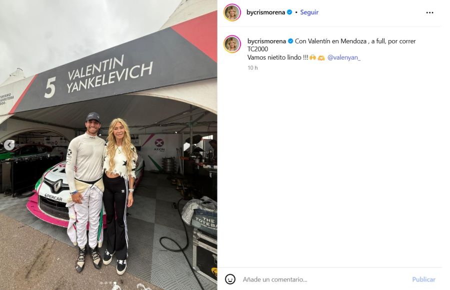 Cris Morena y Valentín Yan