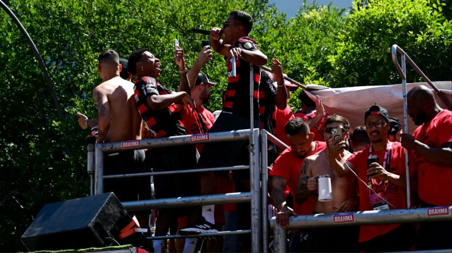 Flamengo celebrations in Rio de Janeiro