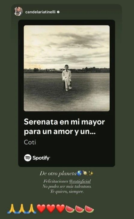 Historia Cande Tinelli Coti Sorokin