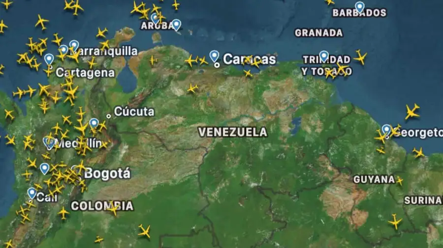 Venezuela el fin de semana espacio aéreo 20251201