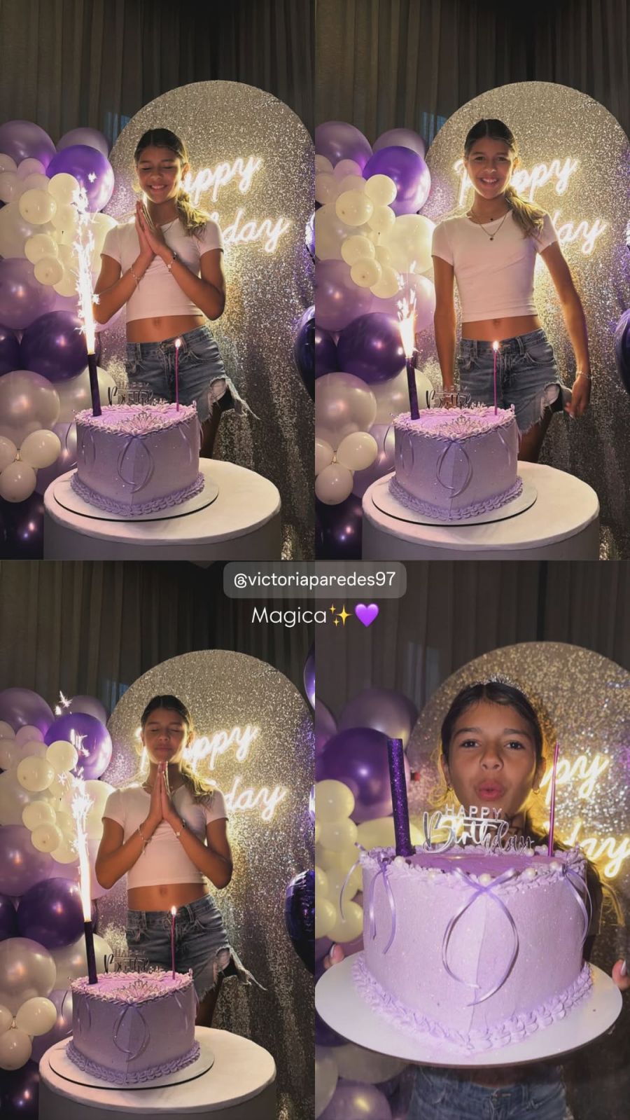 Leandro Paredes, Camila Galante, Victoria Paredes