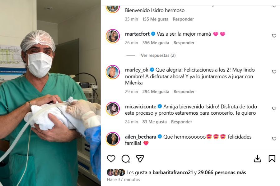 La emoción de Marta Fort tras el nacimiento de Isidro