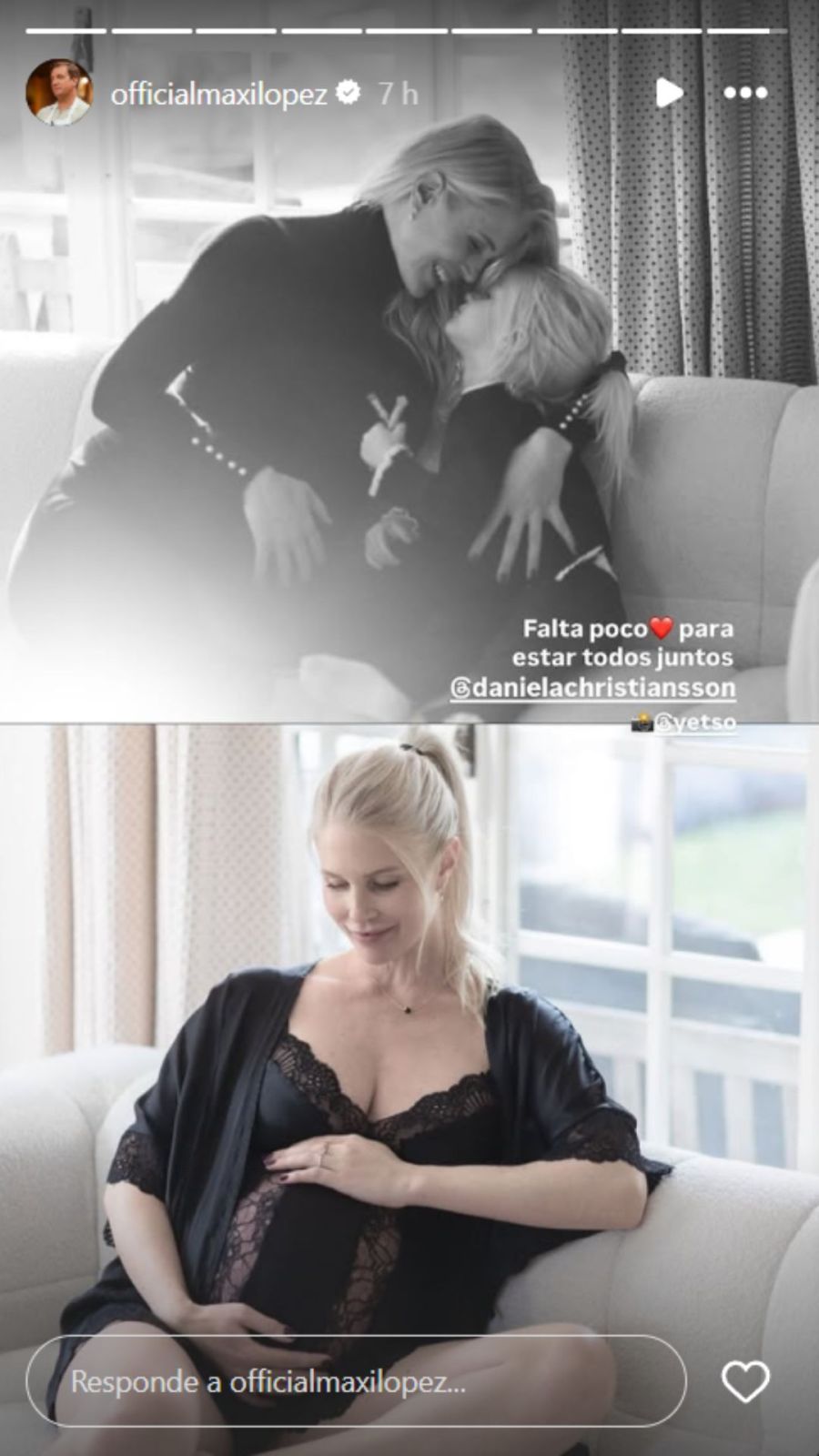 Maxi López - dedicó un posteo a Daniela Christiansson