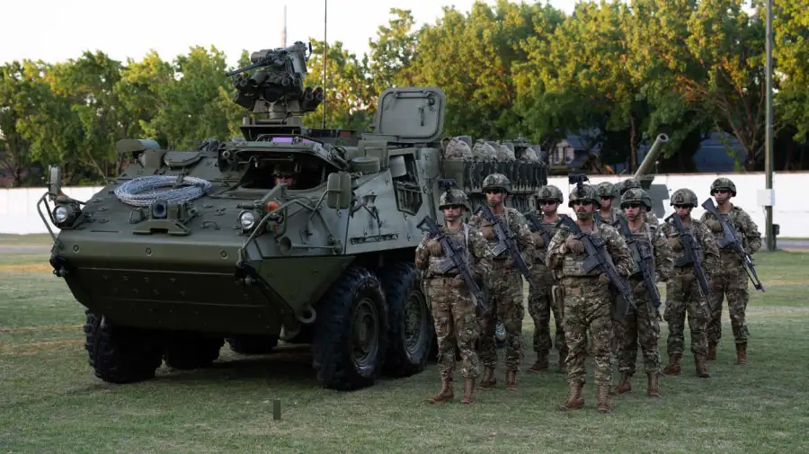 Argentina receives Stryker armored vehicles from the United States 2025-1203