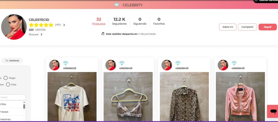 Tienda on line de Celeste Cid