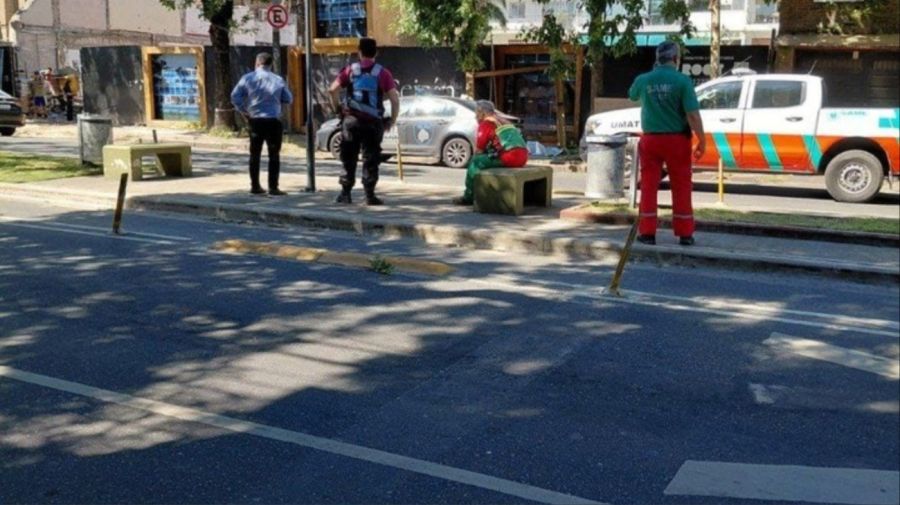 Una joven murió por un andamio que se le cayó encima