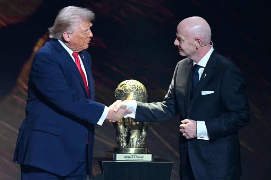 Donald Trump en el sorteo del Mundial 2026