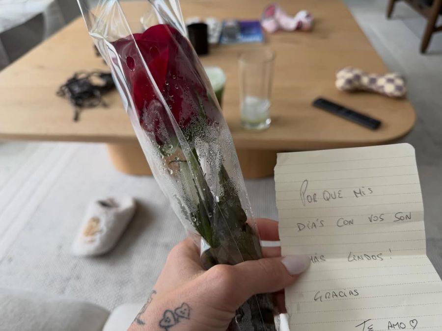 El regalo de Rodrigo de Paul a Tini Stoessel