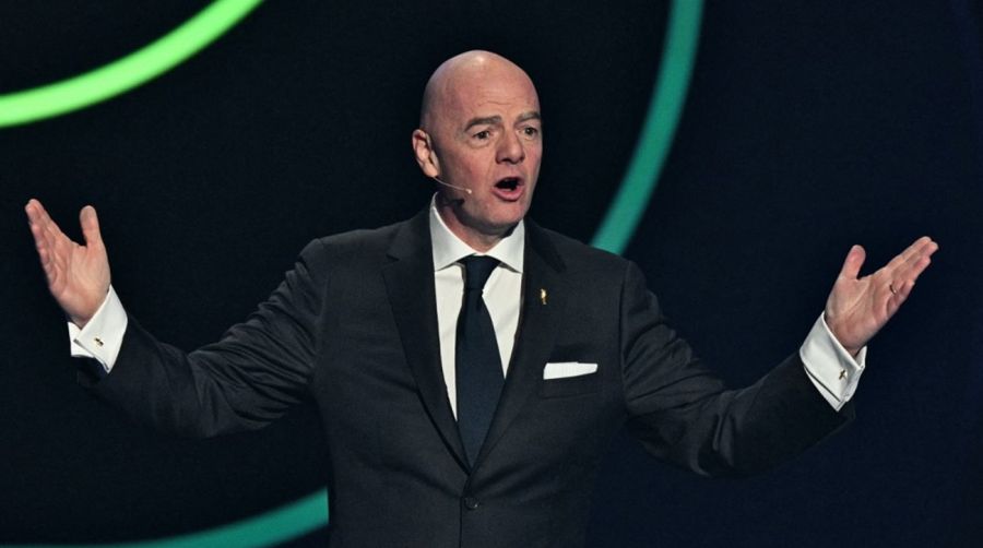 Gianni Infantino en el sorteo del Mundial 2026