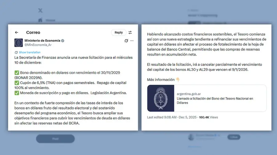 Posteo Ministerio de Economía 05122025