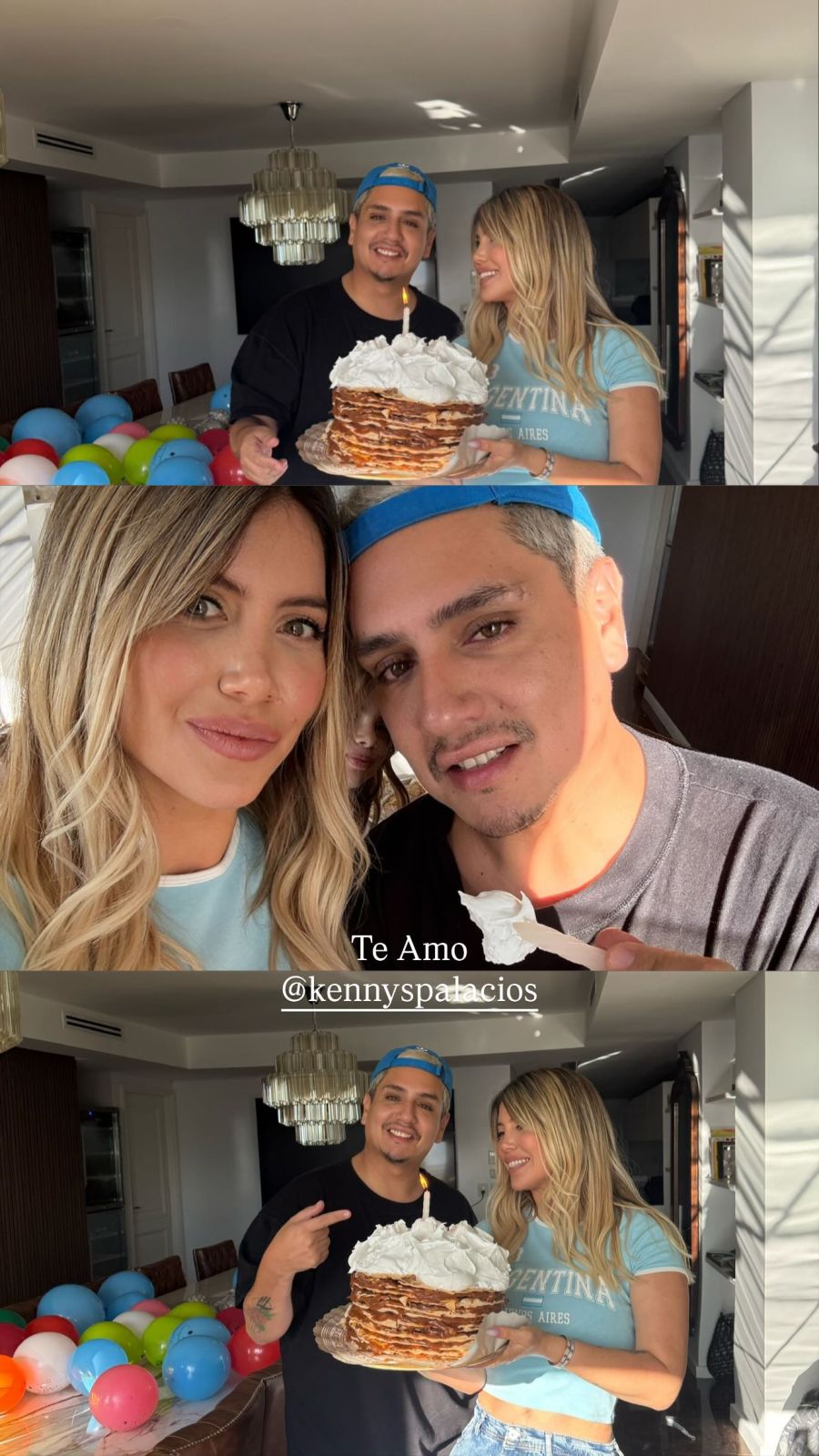 Wanda Nara y Kennys Palacios