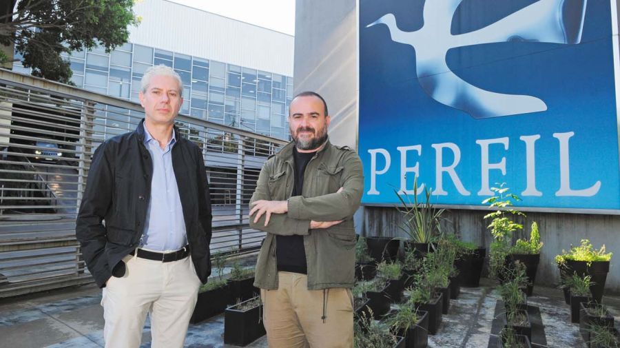 Los profesores italianos Marco Damiani y Marco Mazzoni, en Periodismo Puro con Jorge Fontevecchia.