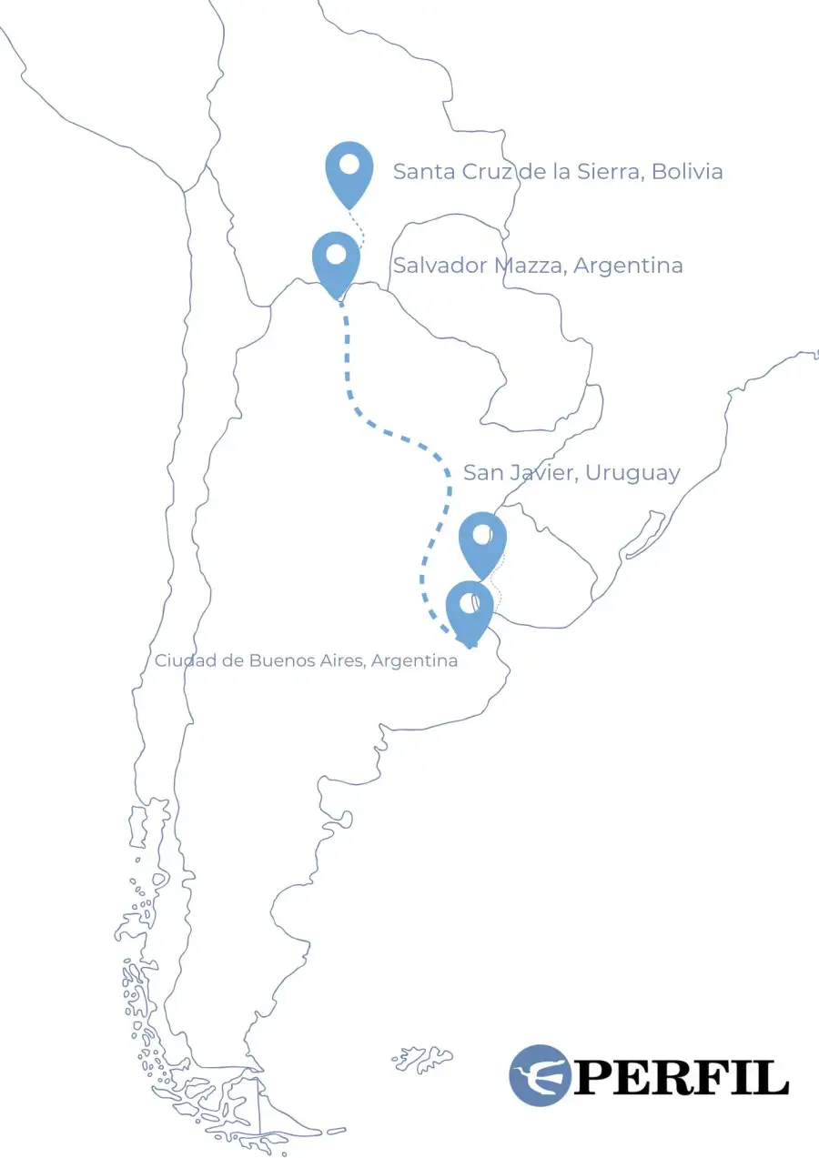 Familia de turistas con sarampión