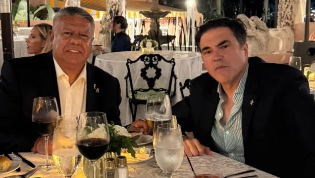 Claudio Tapia y Felix Lasarte