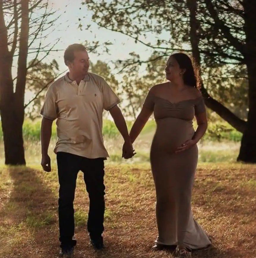 Gustavo Suárez and Daiana García in February 2022