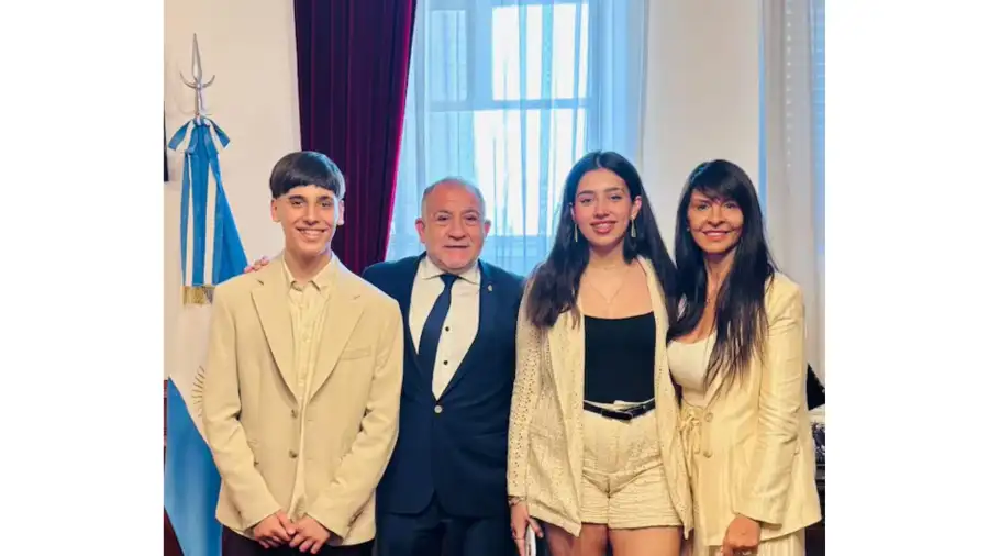 Lorena Villaverde junto a Luis Juez