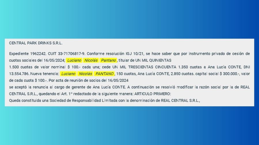 CUIT REAL CENTRAL SRL