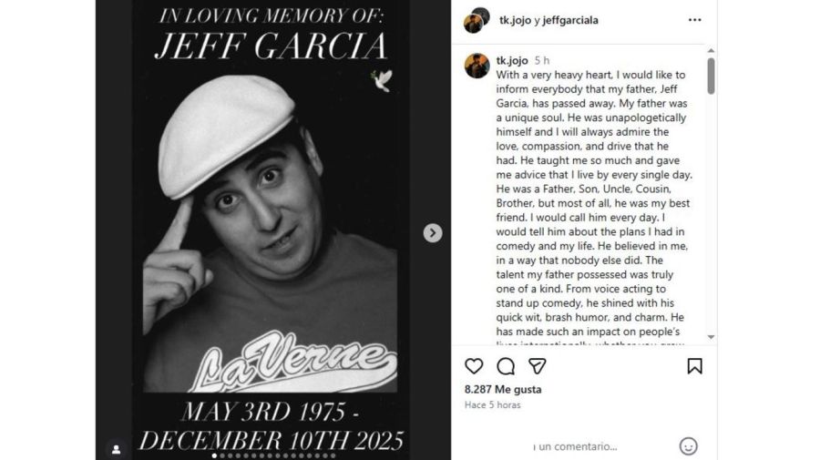 Muerte de Jeff García