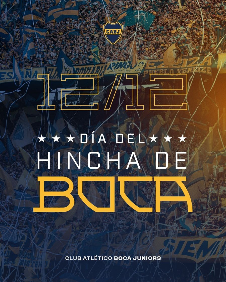 Flyer festejos día del hincha de Boca