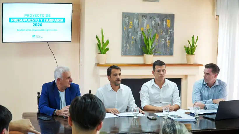Funcionarios de Alta Gracia presentan el presupuesto