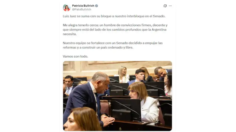 Patricia Bullrich X 20251211