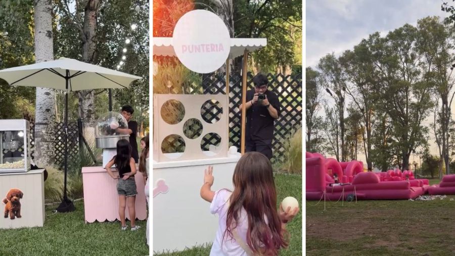 El cumpleaños número 8 de Pía, la hija de Ángel di María y Jorgelina Cardoso