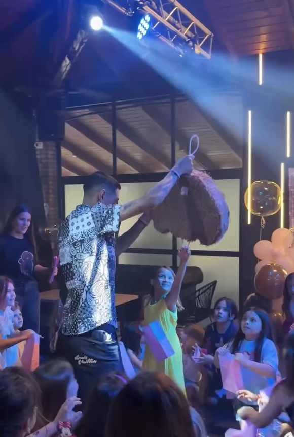 El cumpleaños número 8 de Pía, la hija de Ángel di María y Jorgelina Cardoso