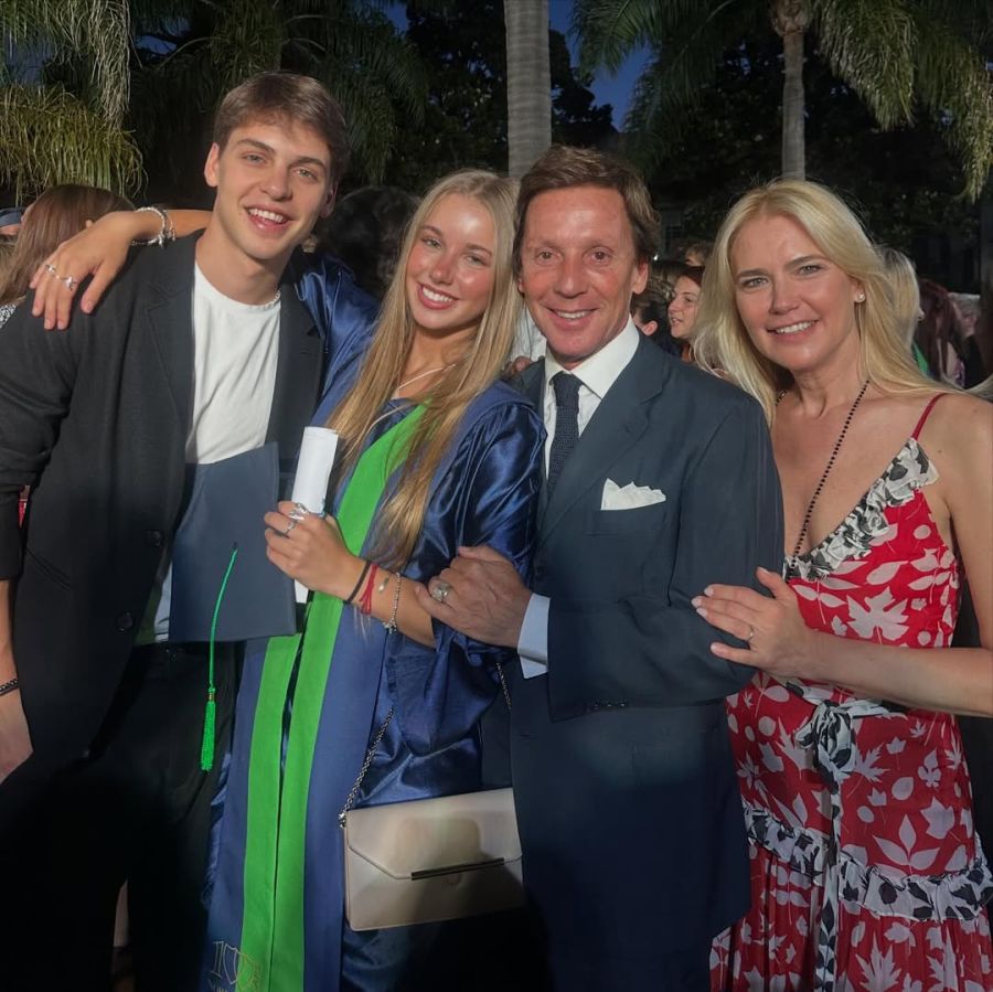 La graduación de Taína Gravier, la hija de Valeria Mazza